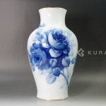 大倉陶園 ブルーローズ 花瓶 花器 洋食器 買取 買取専門店 くらや水戸駅前店