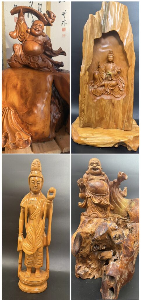 【旭川市で木彫りの置物を売るなら】仏像・熊・七福神・龍・海外木彫りの買取は「買取専門店 くらや 旭川東光店」へ遺品整理・生前整理で見つかった木彫りも丁寧に査定します